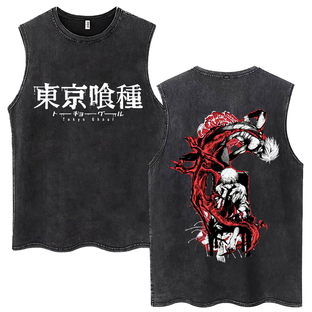 Vintage Ken Fashion - Tank Top Anime Jepang Tokyo Ghoul