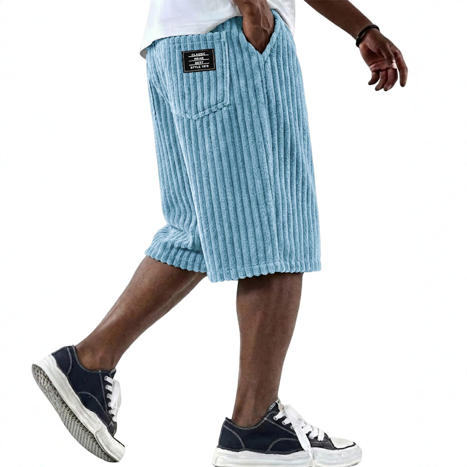 Retro Track Pant - Celana Pendek Corduroy Pria Baru Musim