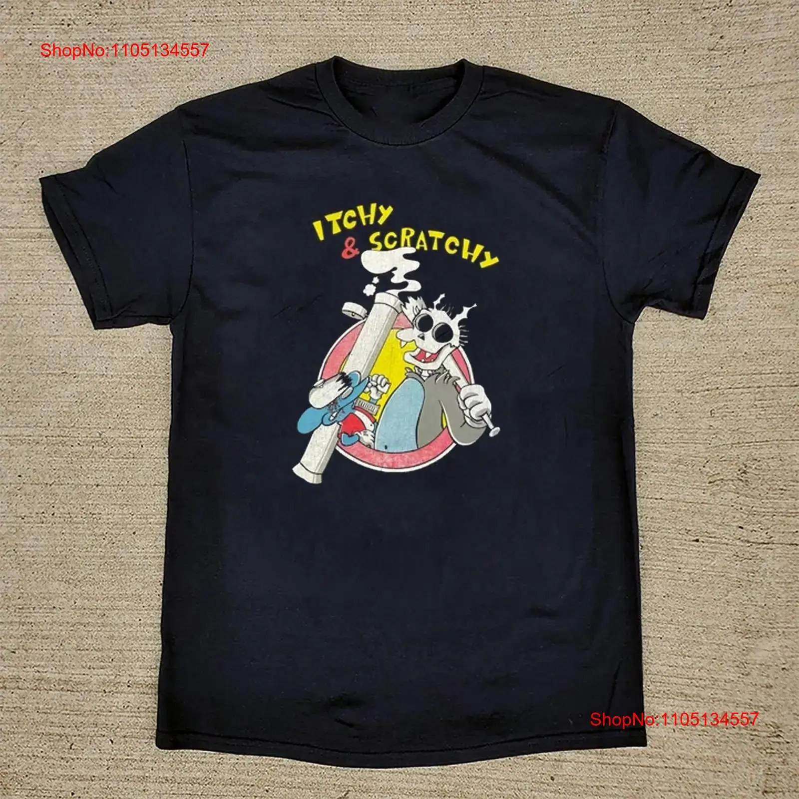 Vintage Fashion Show - Kaos ITCHY SCRATCHY Show Hitam Semua