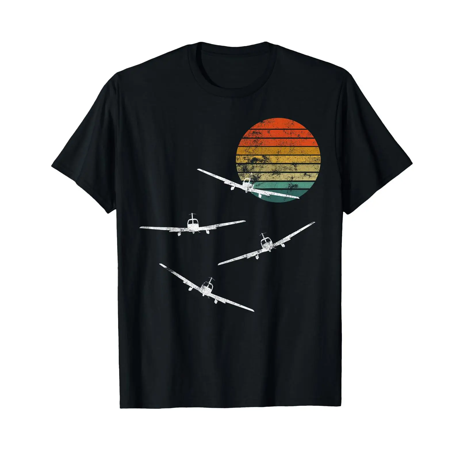 Vintage Fashion Build - Kaos vintage bergambar pesawat, pilot, dan