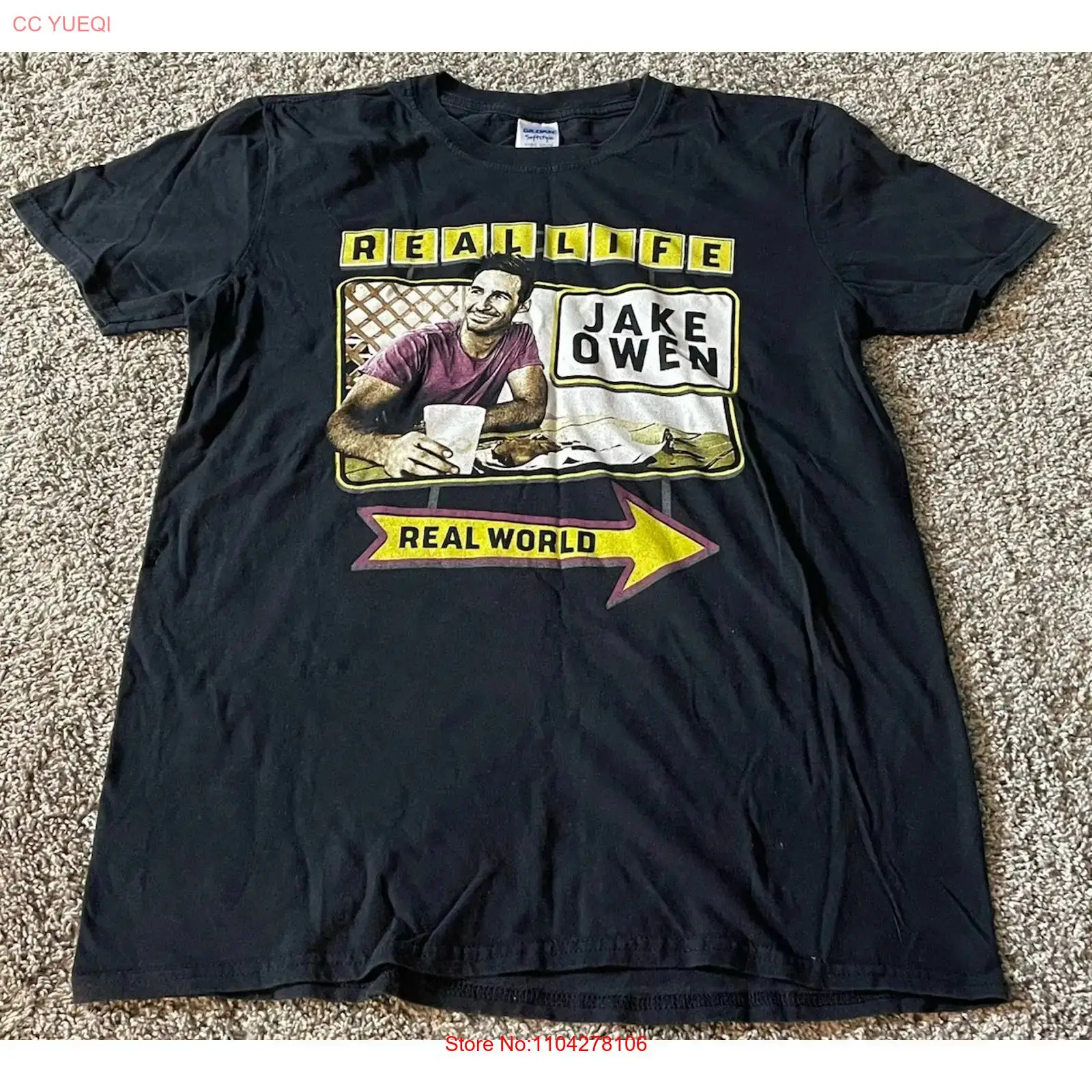 Vintage Fashion World - JAKE OWEN 2015 Kaus Resmi Real