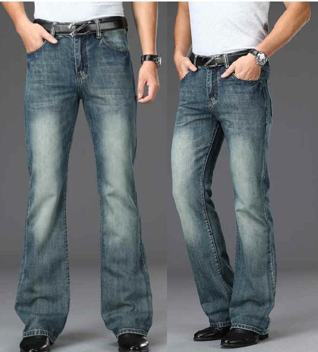 Retro Track Pant - Jeans Longgar Pria Jeans Kaki Besar