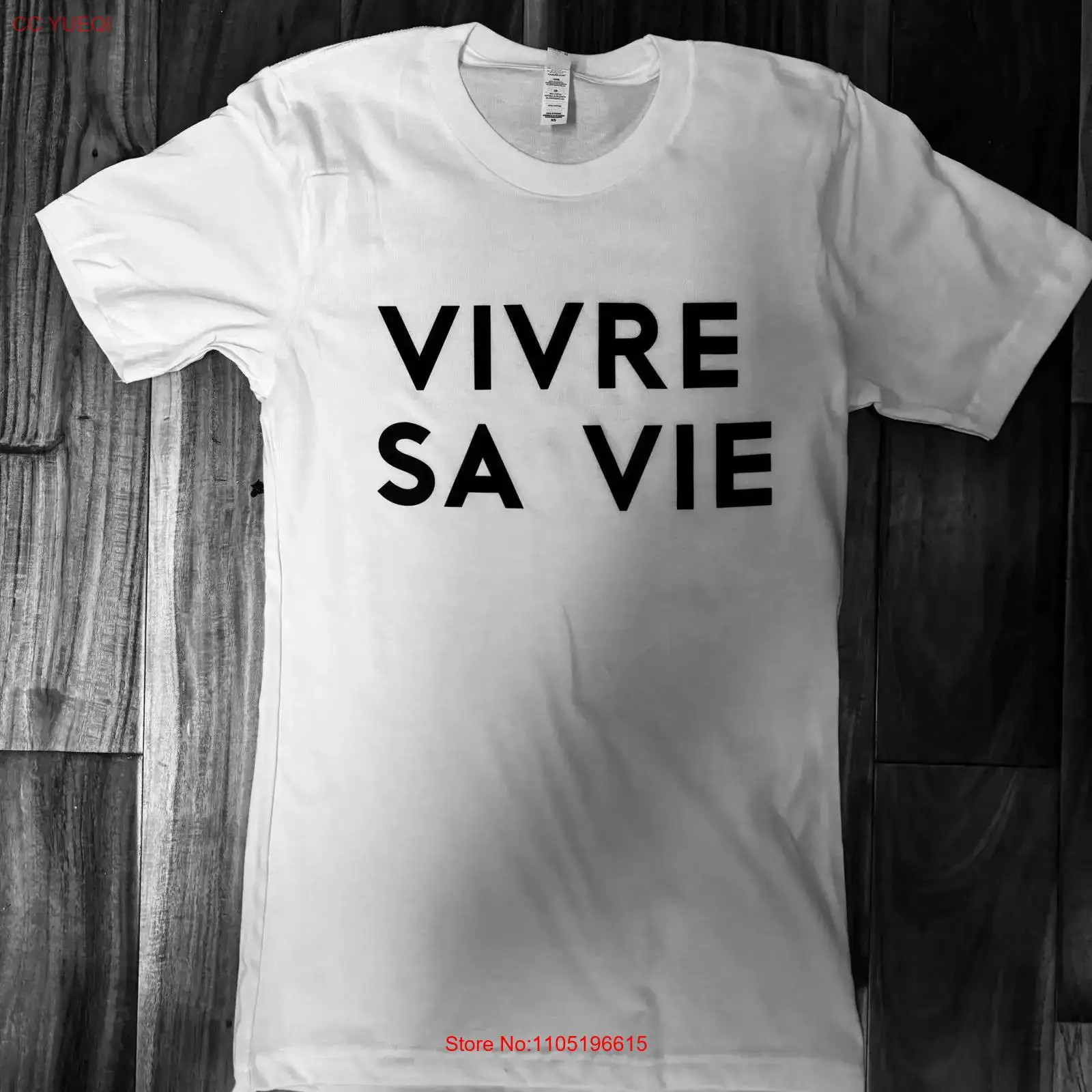 French Vintage Fashion - Kaos Vintage French T-Shirt, Fashionable, Bahan