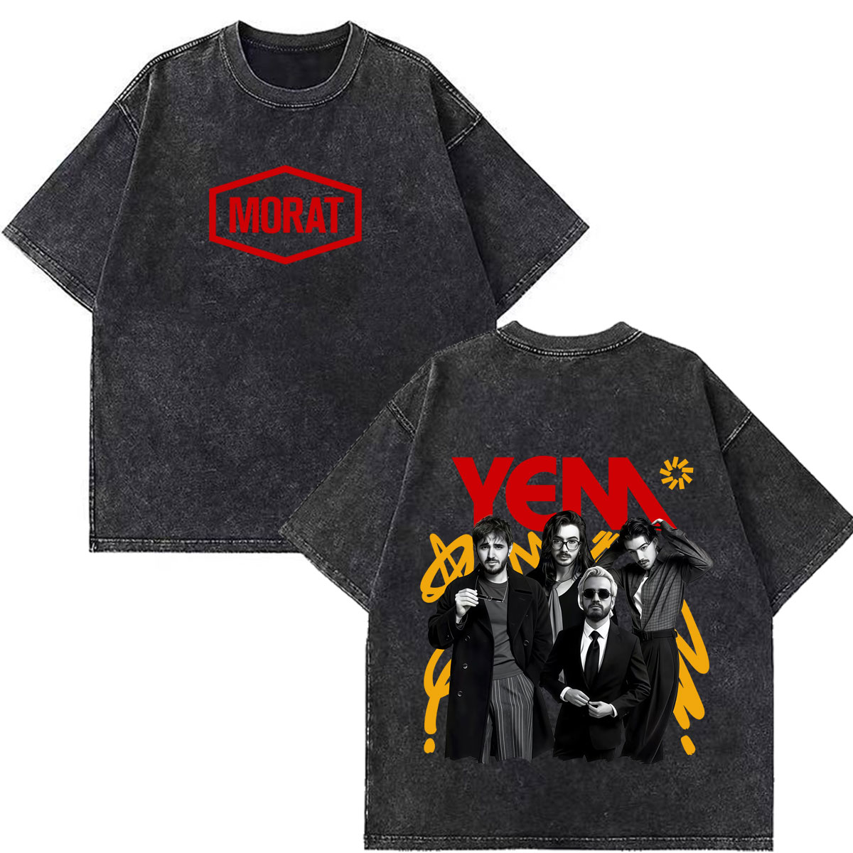 Vintage Fashion World - Kaos Oblong Vintage Cetak Band Morat