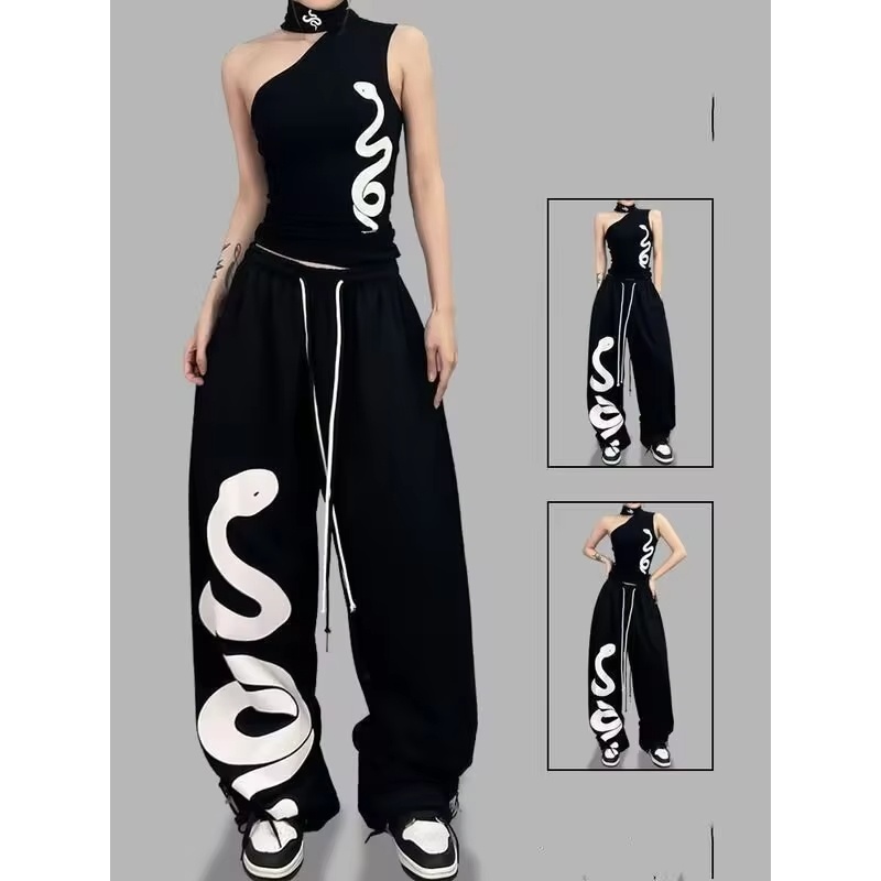Retro Track Pant - Celana Training Wanita Retro Y2k Model