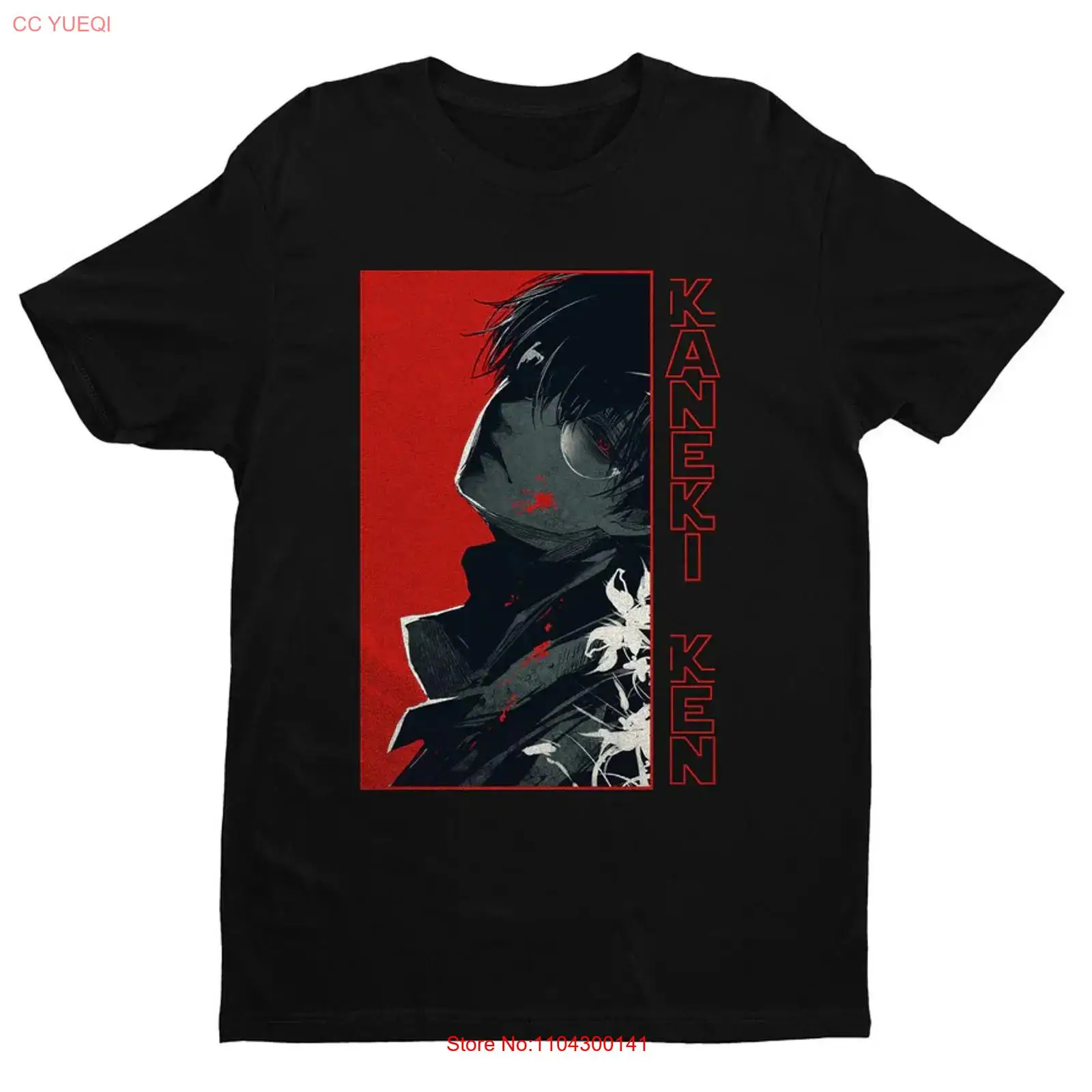 Vintage Ken Fashion - Kaus Hitam Anime Kaneki Ken Tokyo
