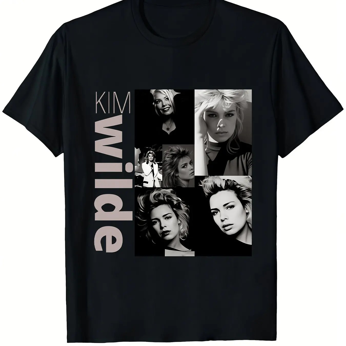Vintage Fashion Collage - Kaos Grafis Vintage Kim Wilde untuk