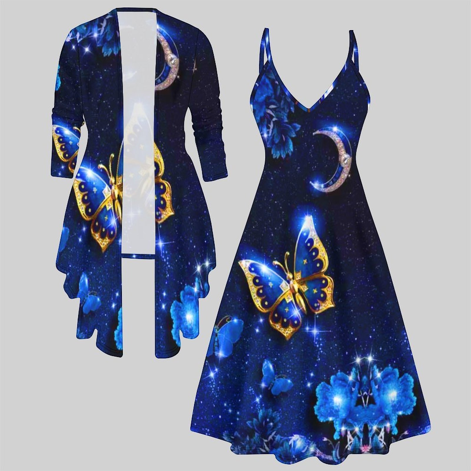 Vintage Fashion Wear - Set Dua Potong Motif Vintage untuk