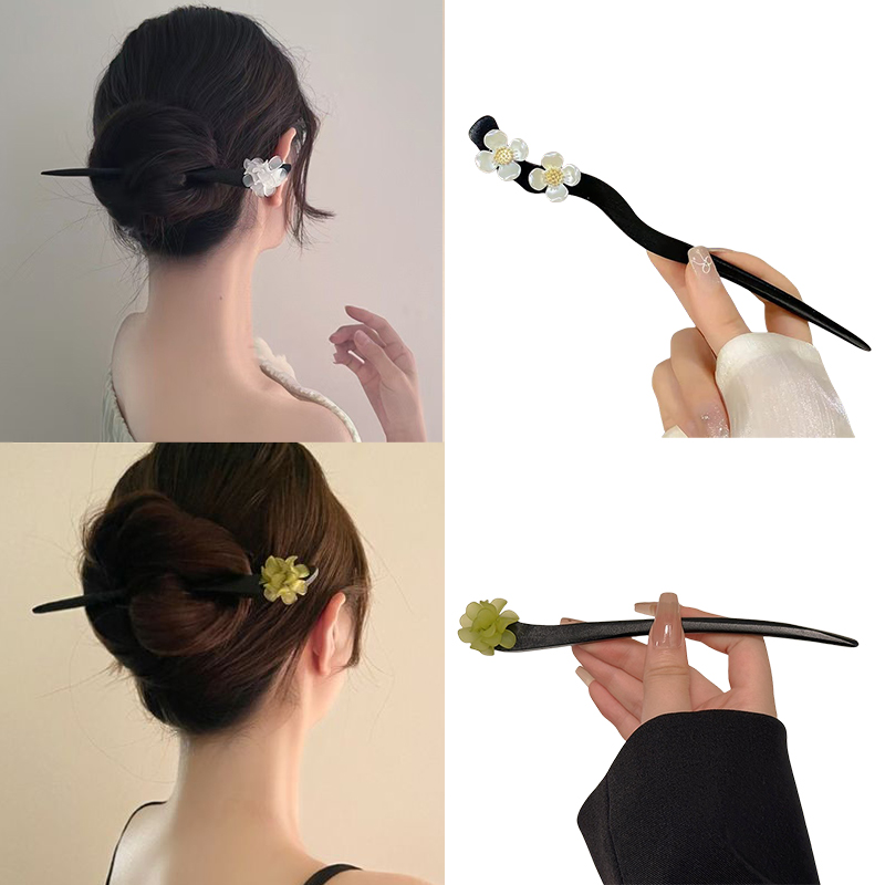 Vintage Fashion Jewelry - Jepit Rambut Mutiara Stik Rambut Bunga