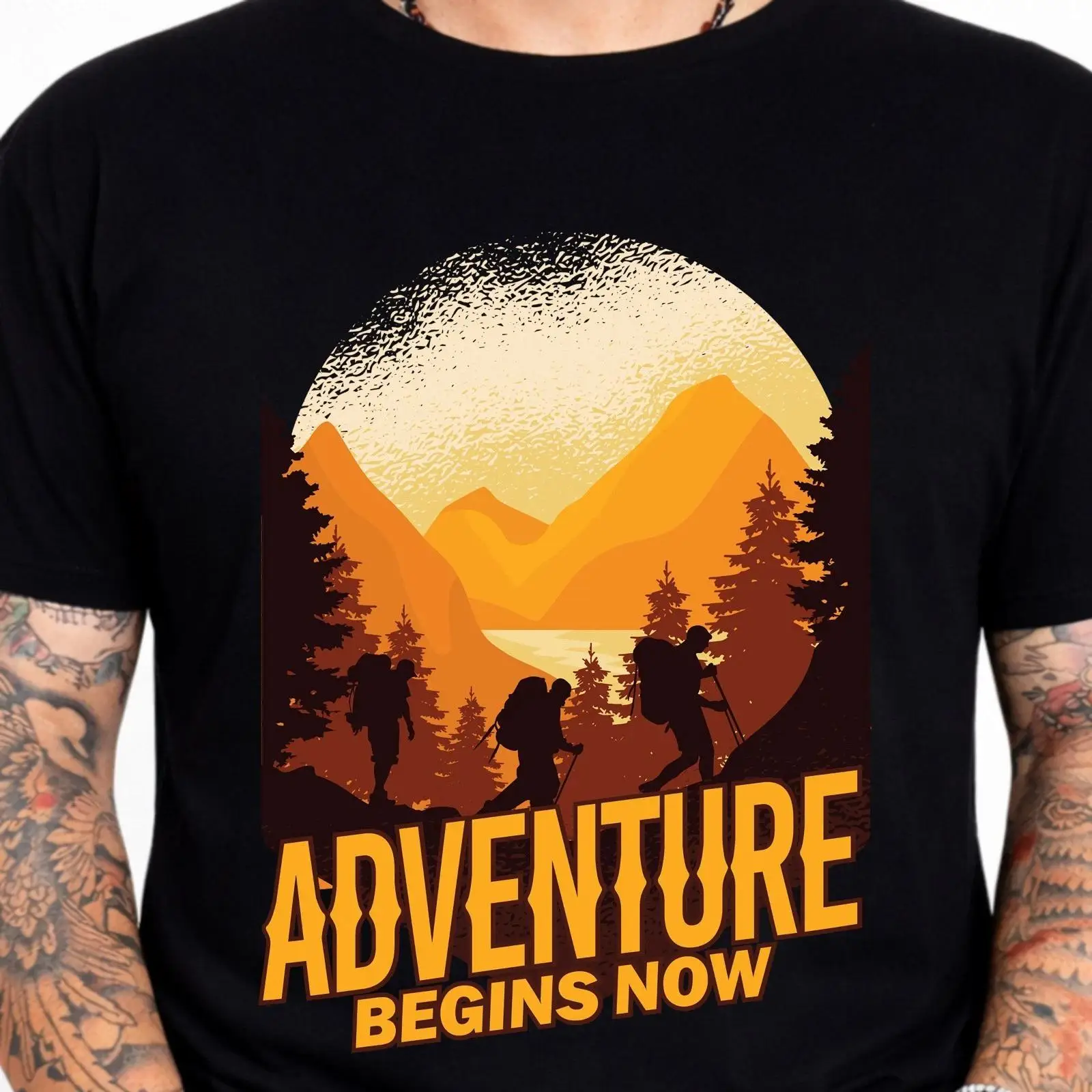Vintage Fashion Now - Petualangan Dimulai Sekarang Kaos Mendaki Gunung