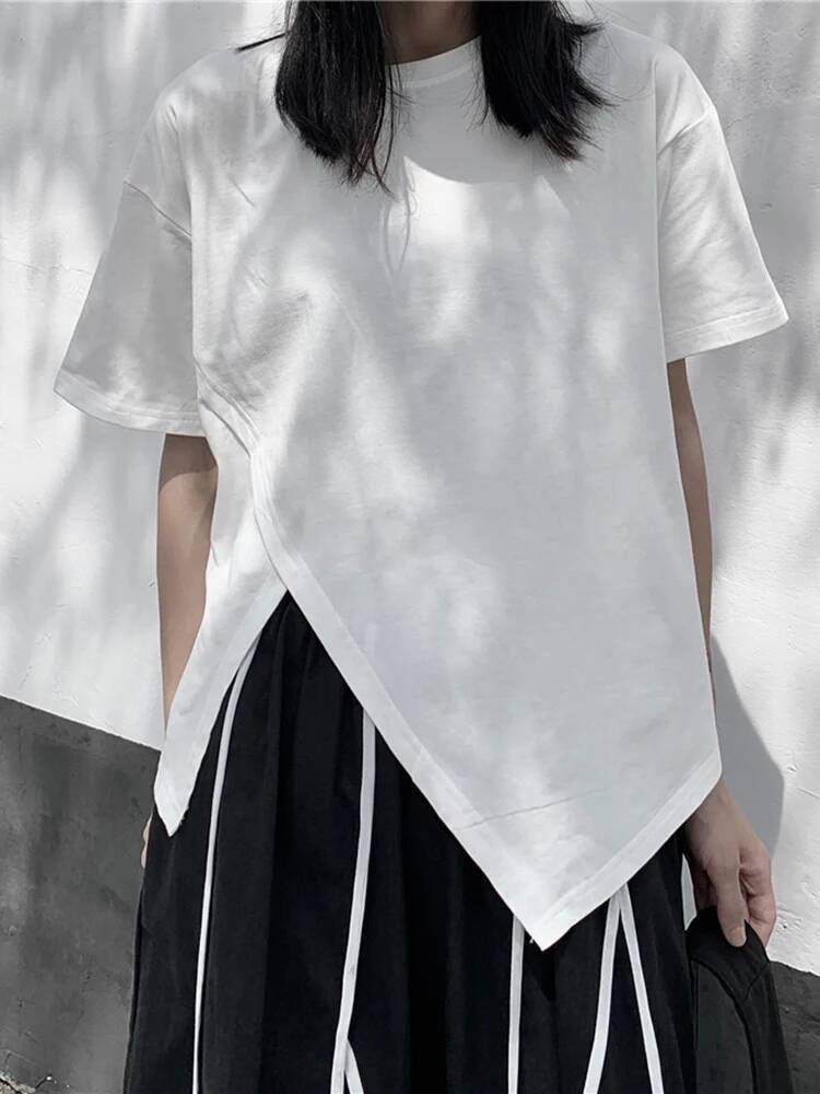 Vintage Fashion Build - Kaos Kasual Wanita Ukuran Besar dengan