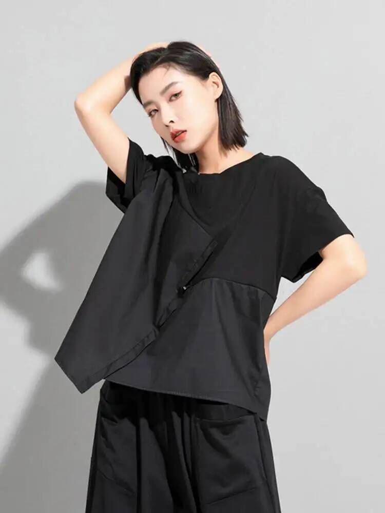 Vintage Fashion Build - Kaus Kasual Ukuran Besar Tali Serut