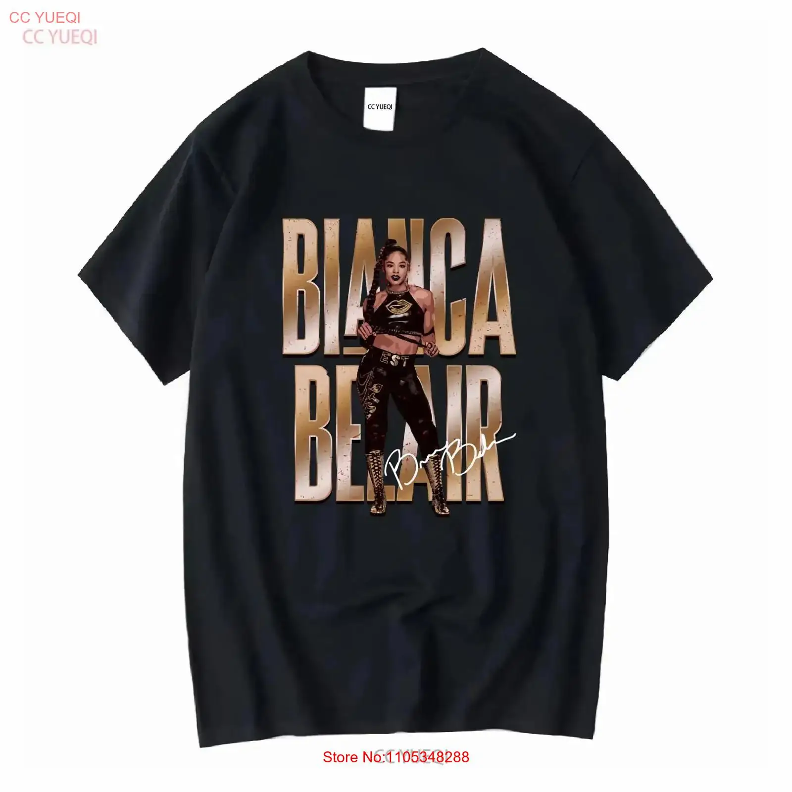 Vintage Fashion Wear - Kaos Bianca Belair Signature Pose vintage