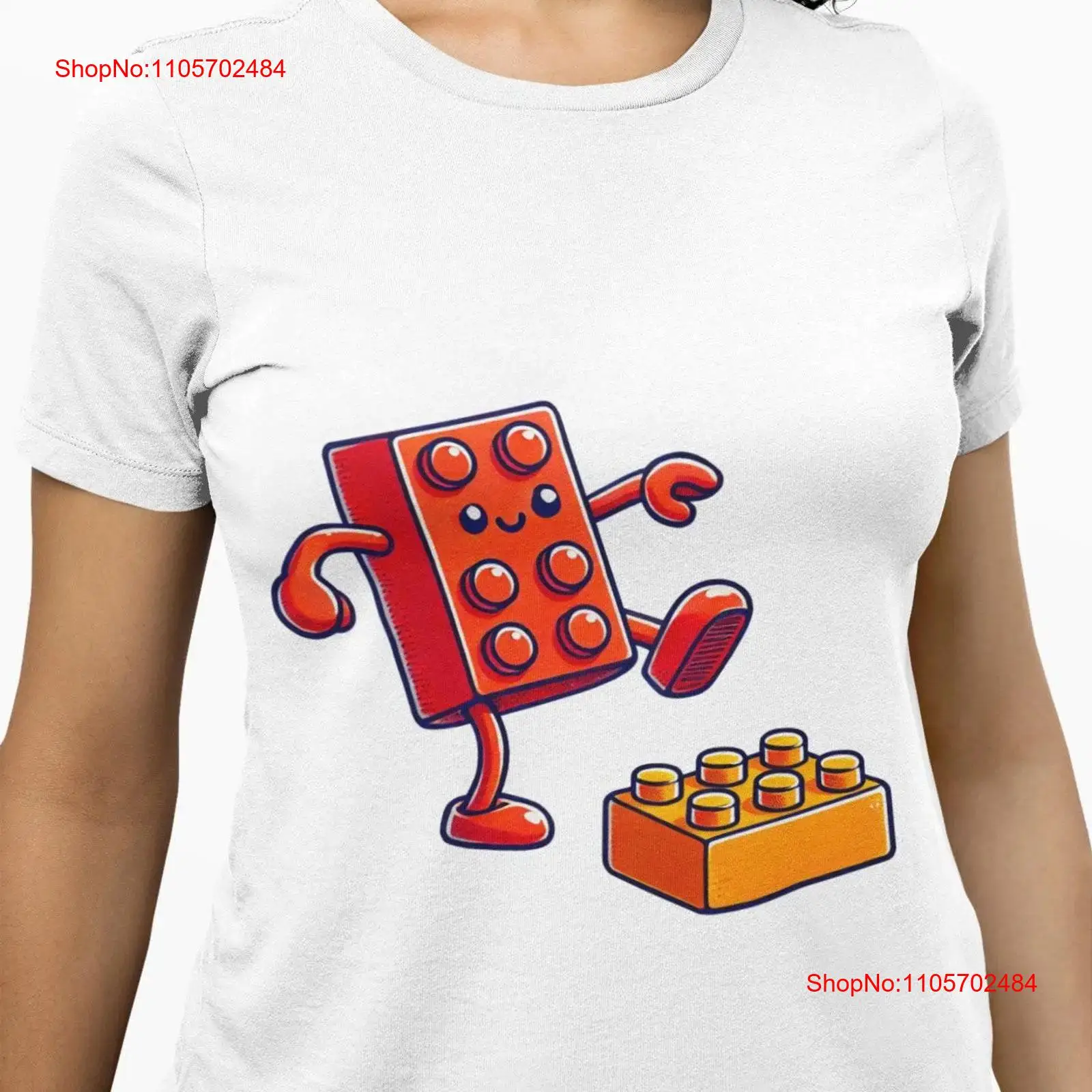 Vintage Fashion Build - Kaos Blok Bangunan Lucu Karakter Bata
