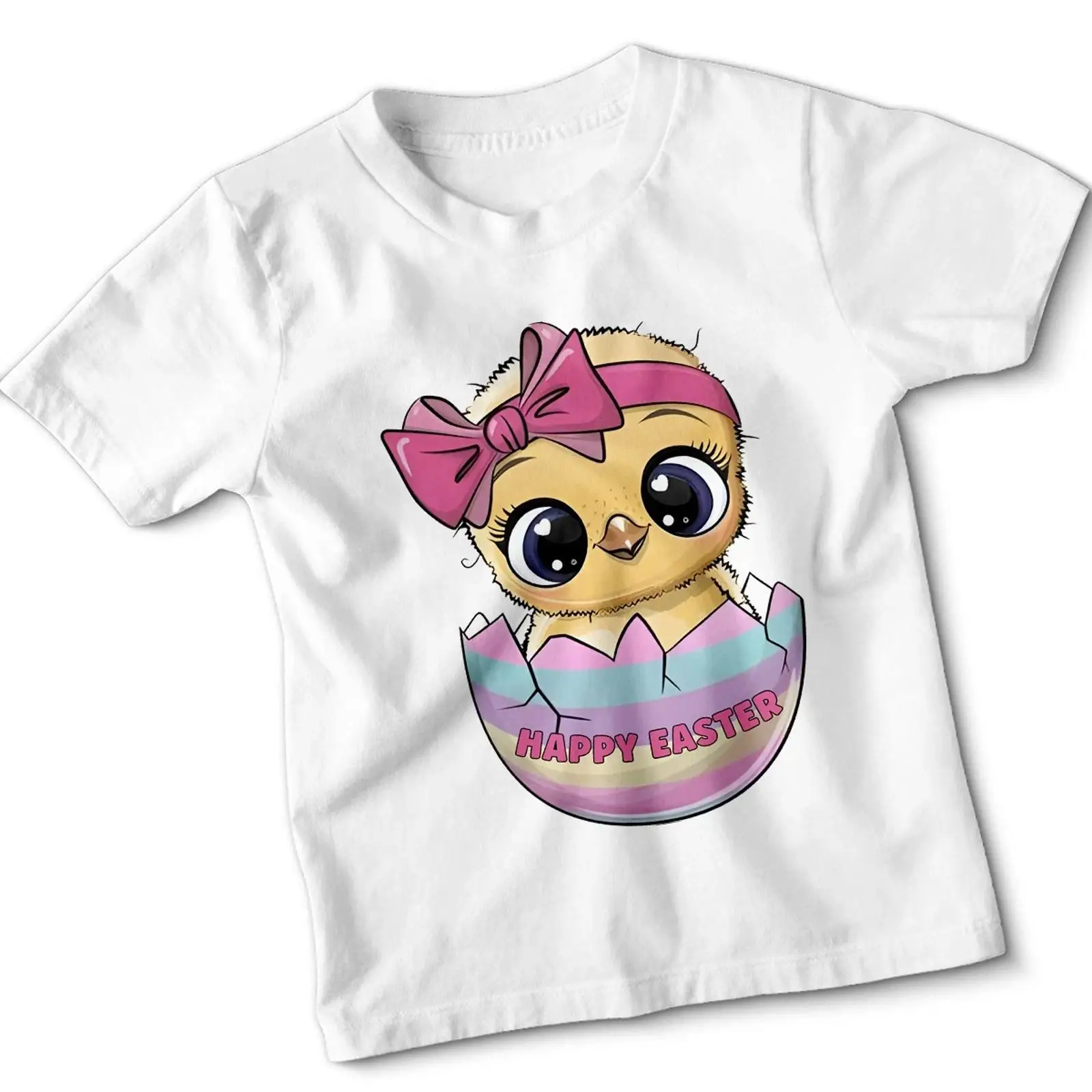 Vintage Ken Fashion - Kaos Frohe Ostern untuk Anak Perempuan