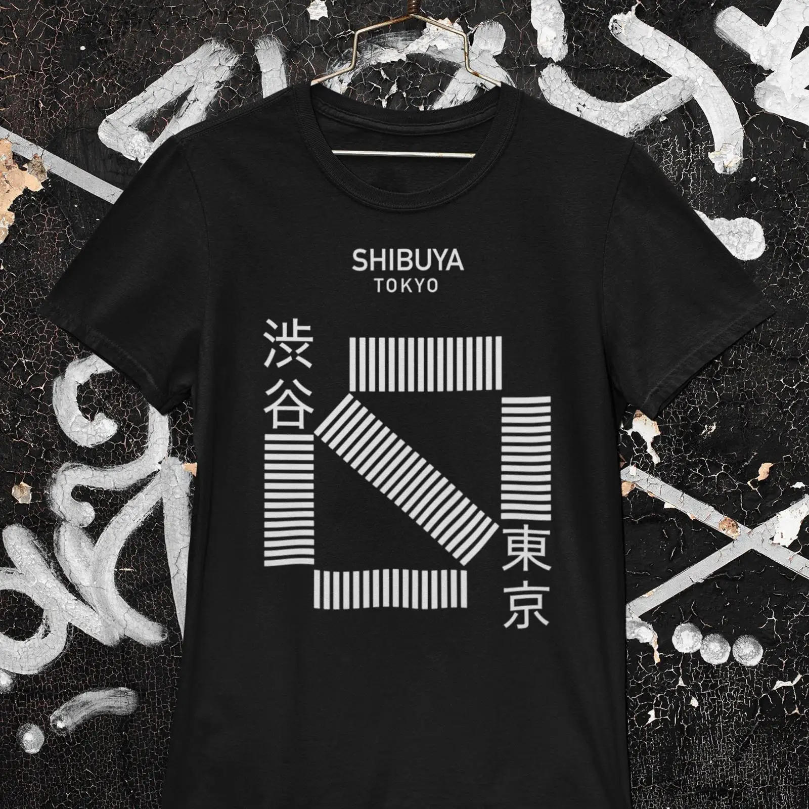 Vintage Fashion In Tokyo - Kaos Minimalis Shibuya Crossing Jepang Tokyo