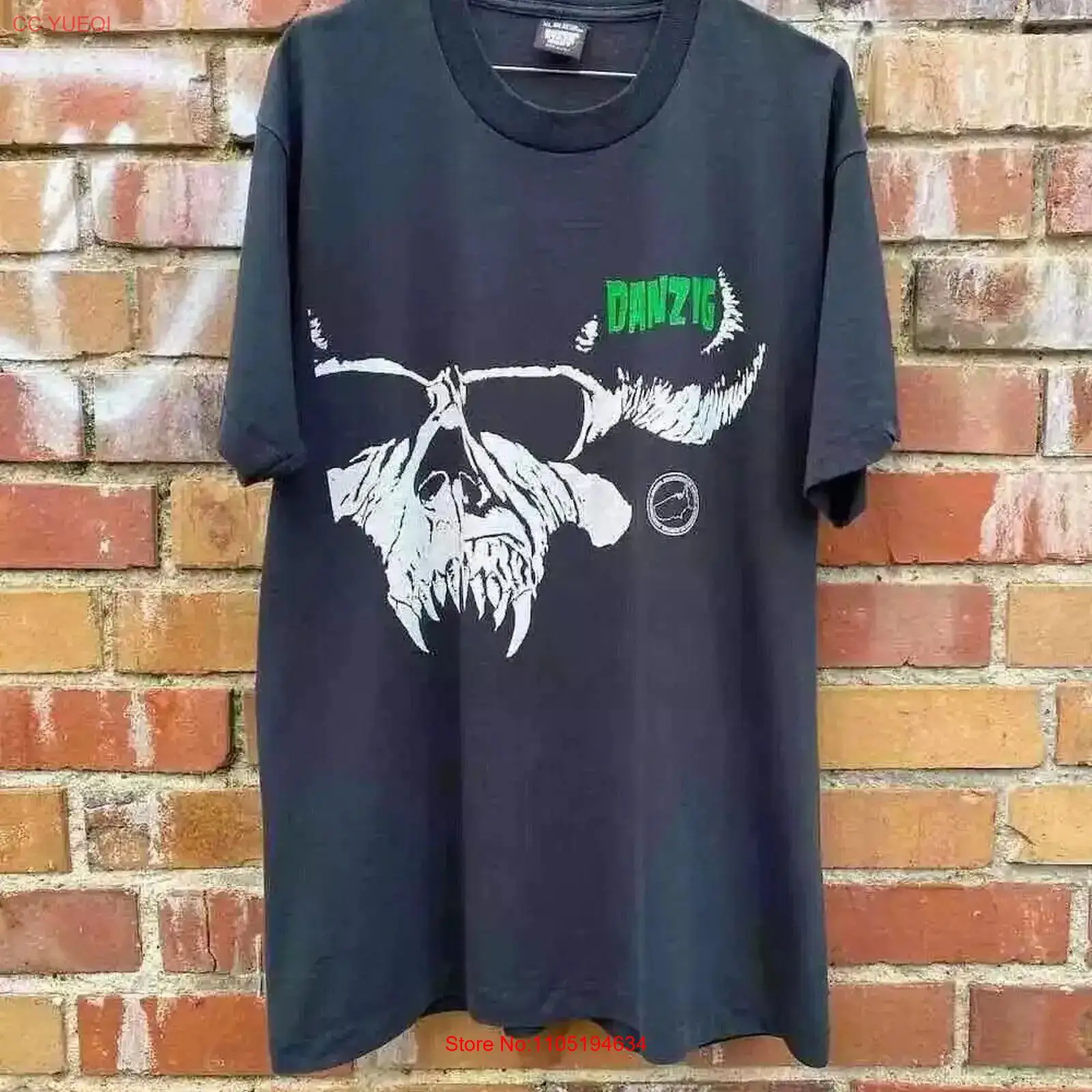 Vintage Fashion World - Kaos Hitam Danzig Not of This