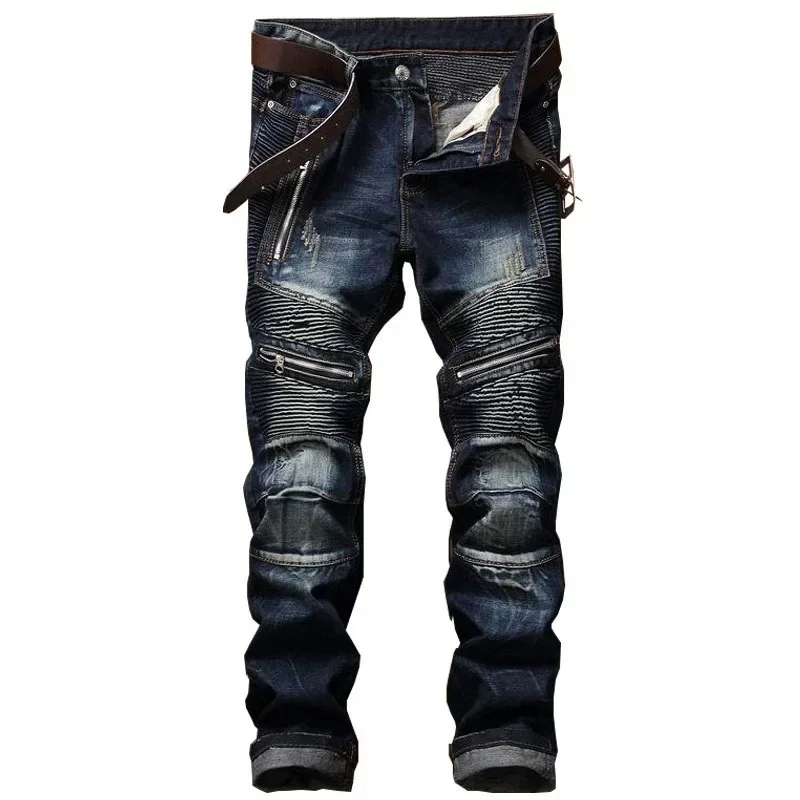 Retro Track Pant - Celana Jeans Skinny Robek Gaya Jalanan