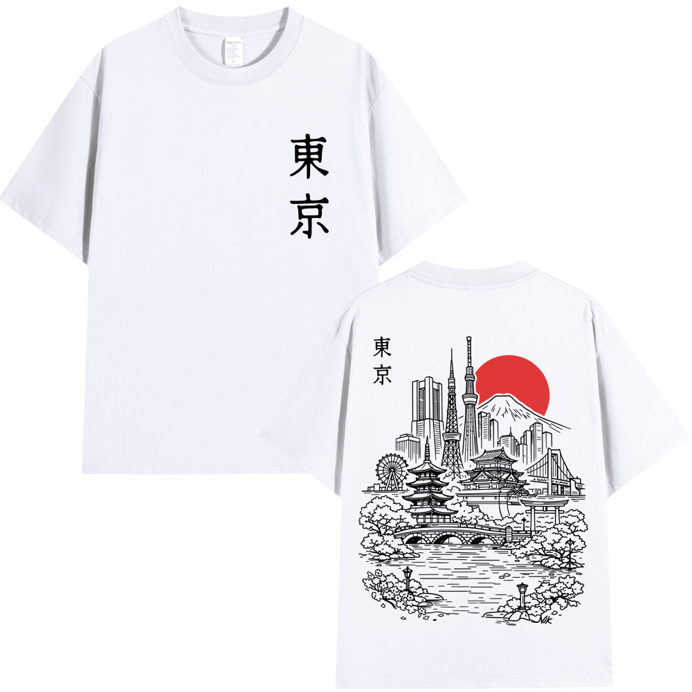 Kaus Grafis Perjalanan Sakura  - Vintage Fashion In Tokyo ulasan dan harga