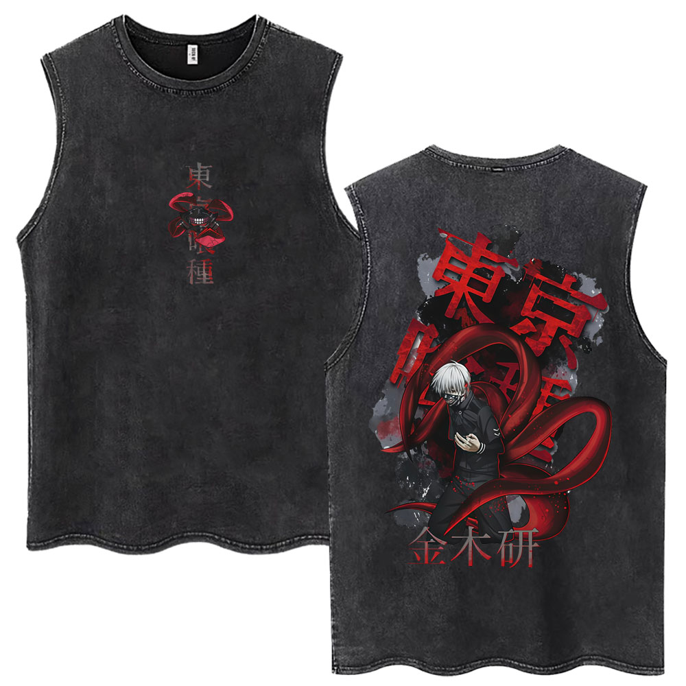 Tank Top Anime Jepang Tokyo Gh - Vintage Ken Fashion ulasan dan harga
