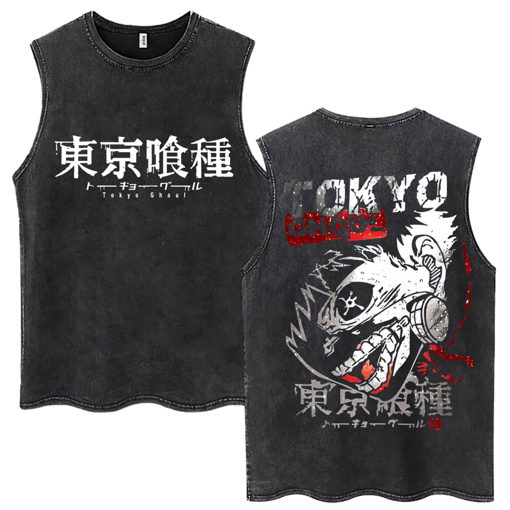 Tank Top Anime Jepang Tokyo Gh - Vintage Ken Fashion ulasan dan harga