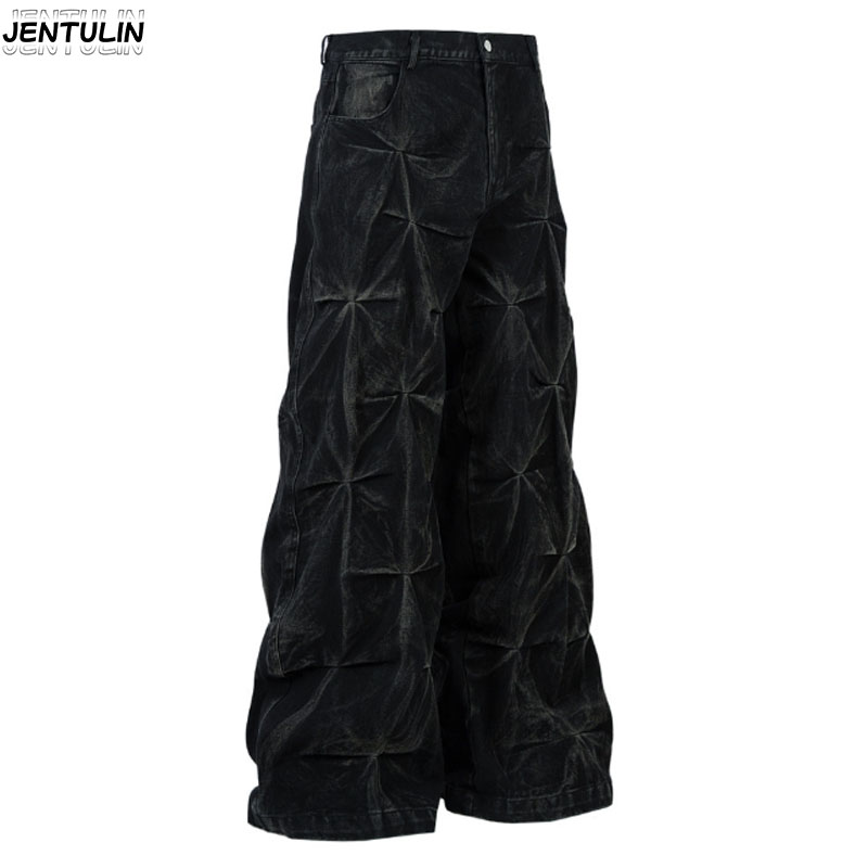Celana Jeans Baggy Bordir Pola - Retro Track Pant ulasan dan harga