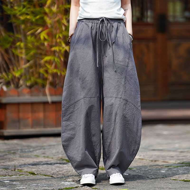 Celana Harem Katun Linen Pria, - Retro Track Pant ulasan dan harga