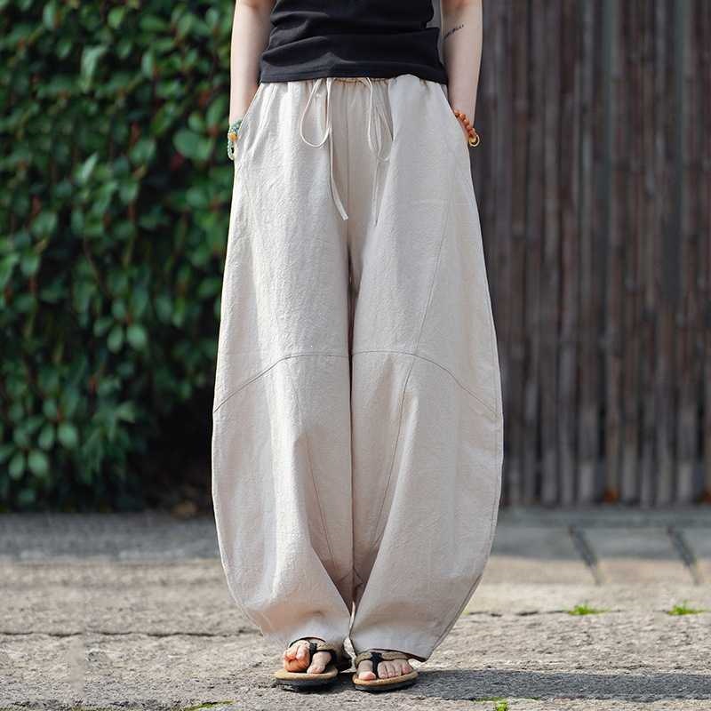 Celana Harem Katun Linen Pria, - Retro Track Pant ulasan dan harga