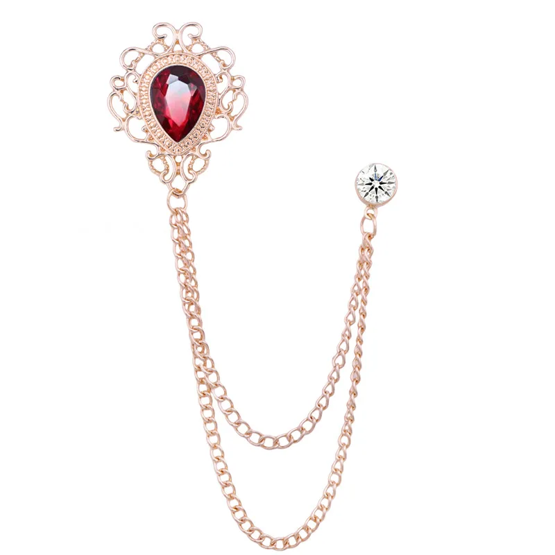 Pin Kerah Kristal Berlian Imit - Vintage Fashion Jewelry ulasan dan harga