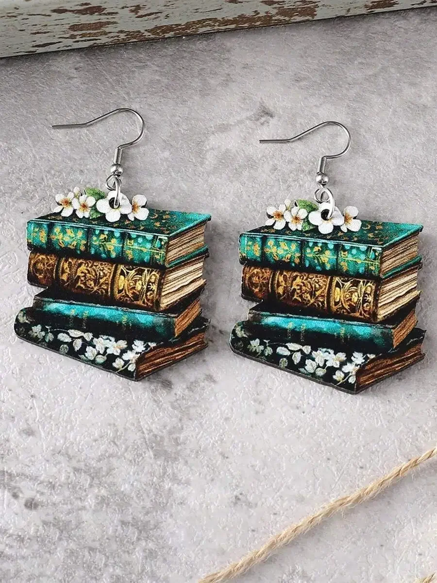 Anting Gantung Dekoratif Pola  - Vintage Fashion Coloring Book ulasan dan harga