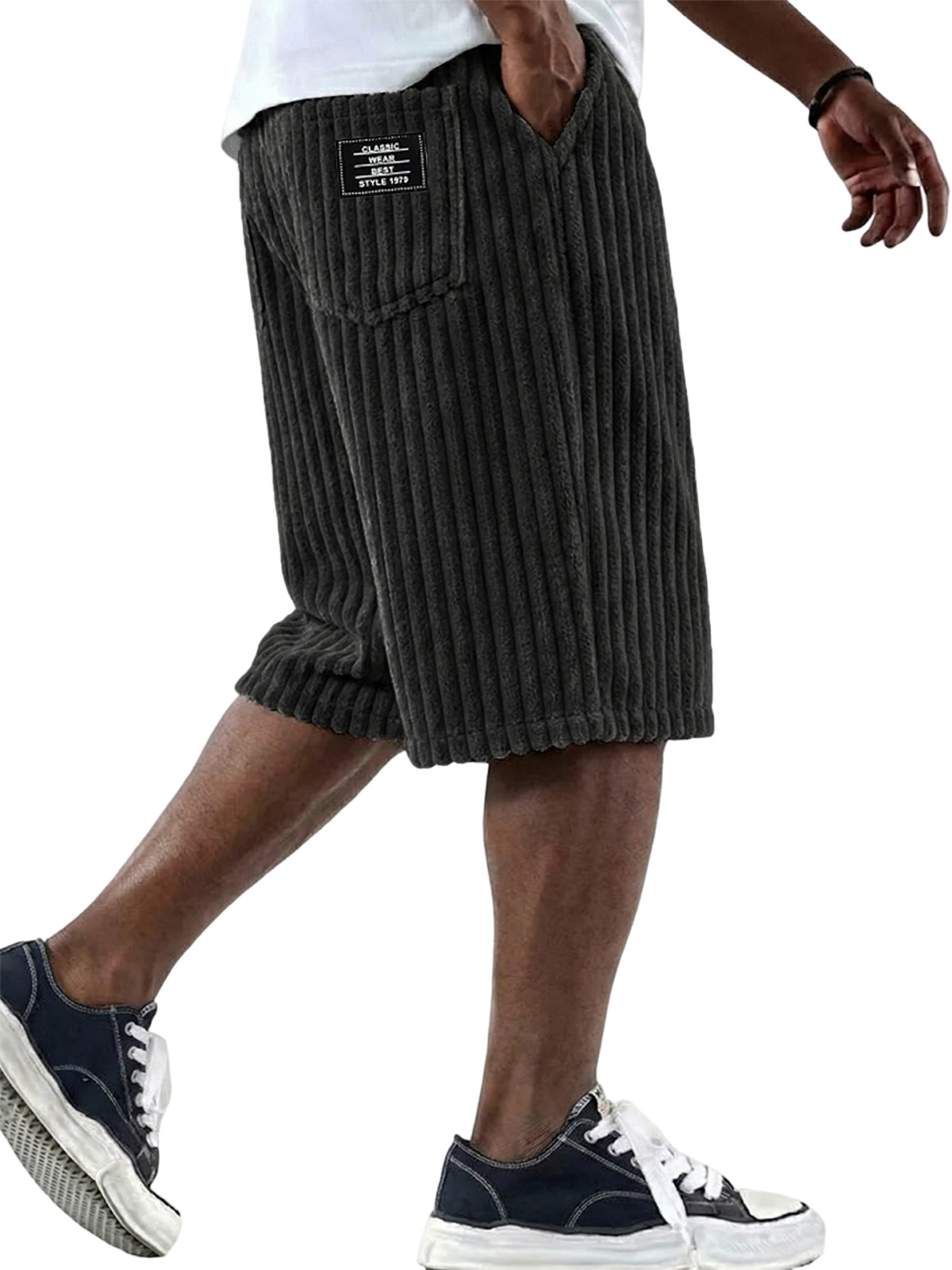 Celana Pendek Corduroy Pria Ba - Retro Track Pant ulasan dan harga