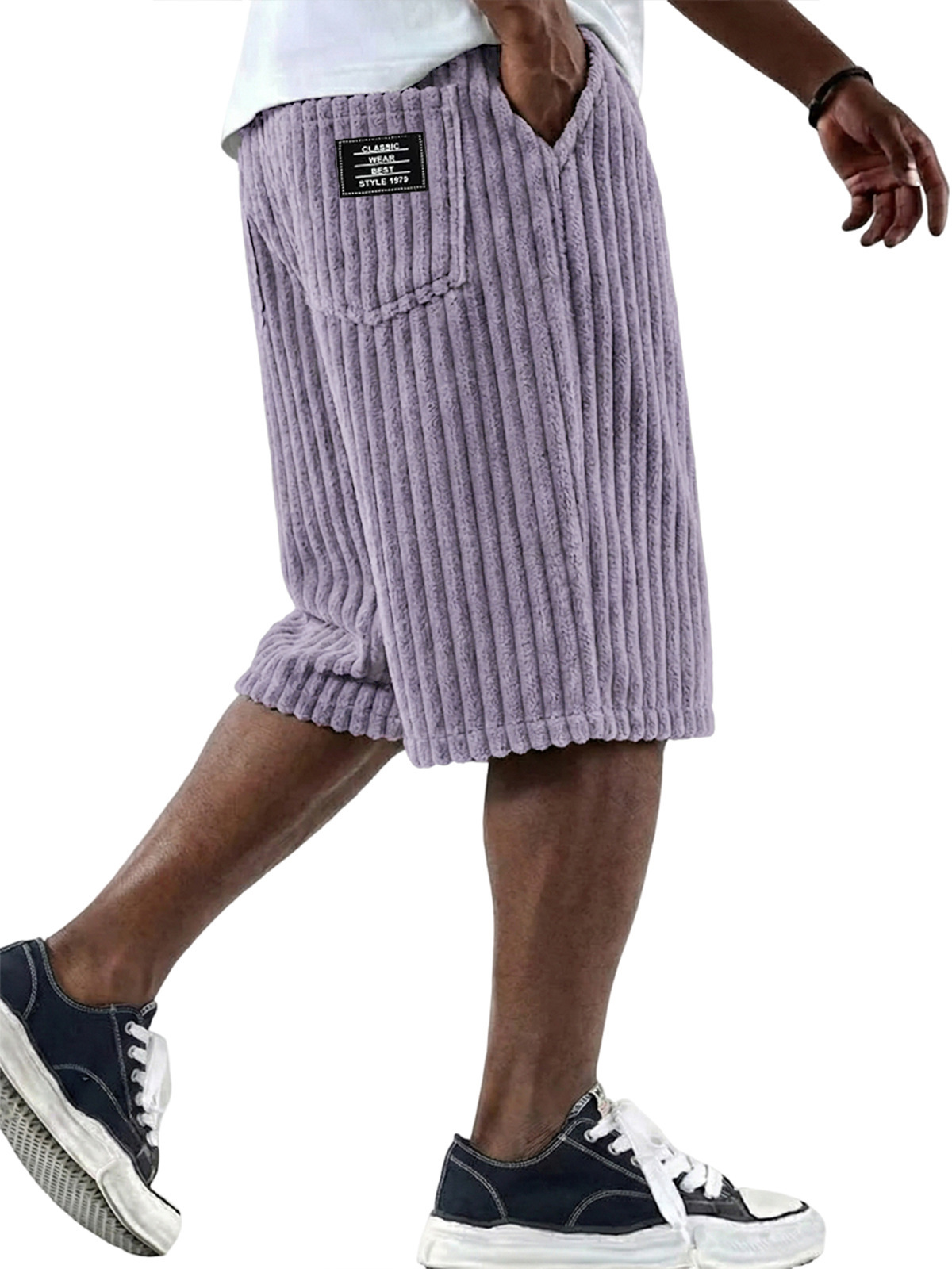 Celana Pendek Corduroy Pria Ba - Retro Track Pant ulasan dan harga