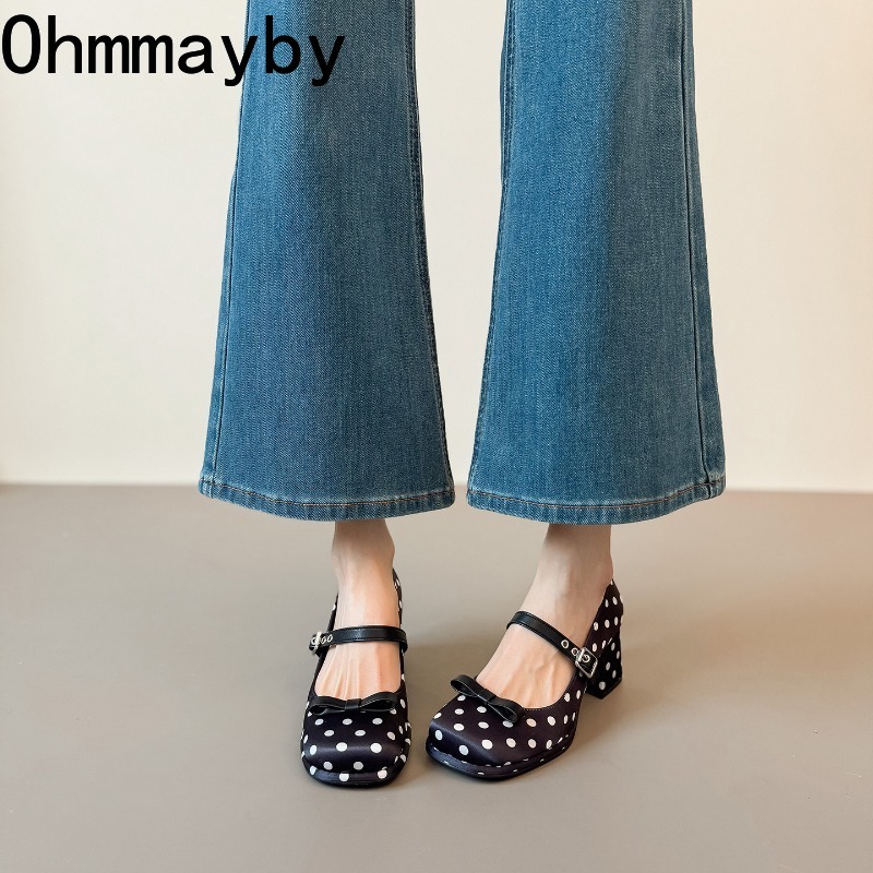 Sepatu Mary Jane Wanita Motif  - Vintage Fashion Wear ulasan dan harga