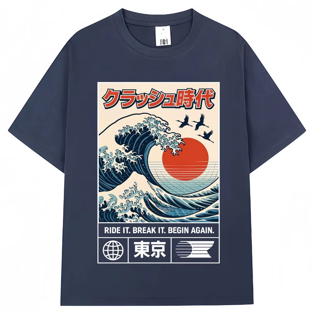 Kaos Grafis Gaya Jepang Motif  - Vintage Fashion In Tokyo ulasan dan harga