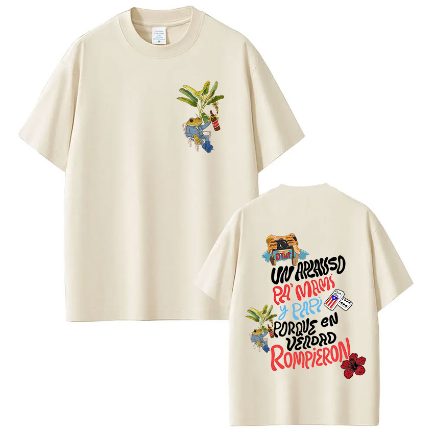 Kaus Rapper Bad Bunny Debi Tir - Vintage Fashion World ulasan dan harga