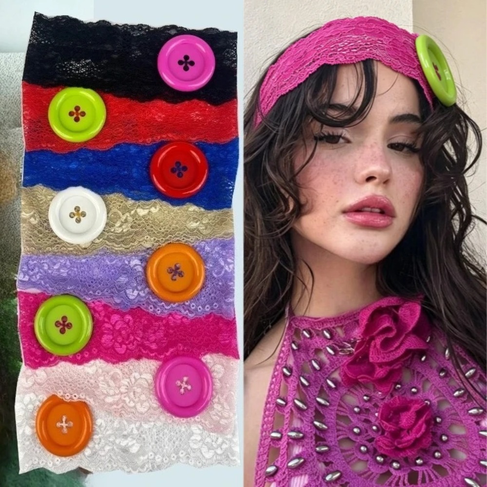 Ikat Kepala Renda Plastik Modi - Vintage Fashion Show ulasan dan harga
