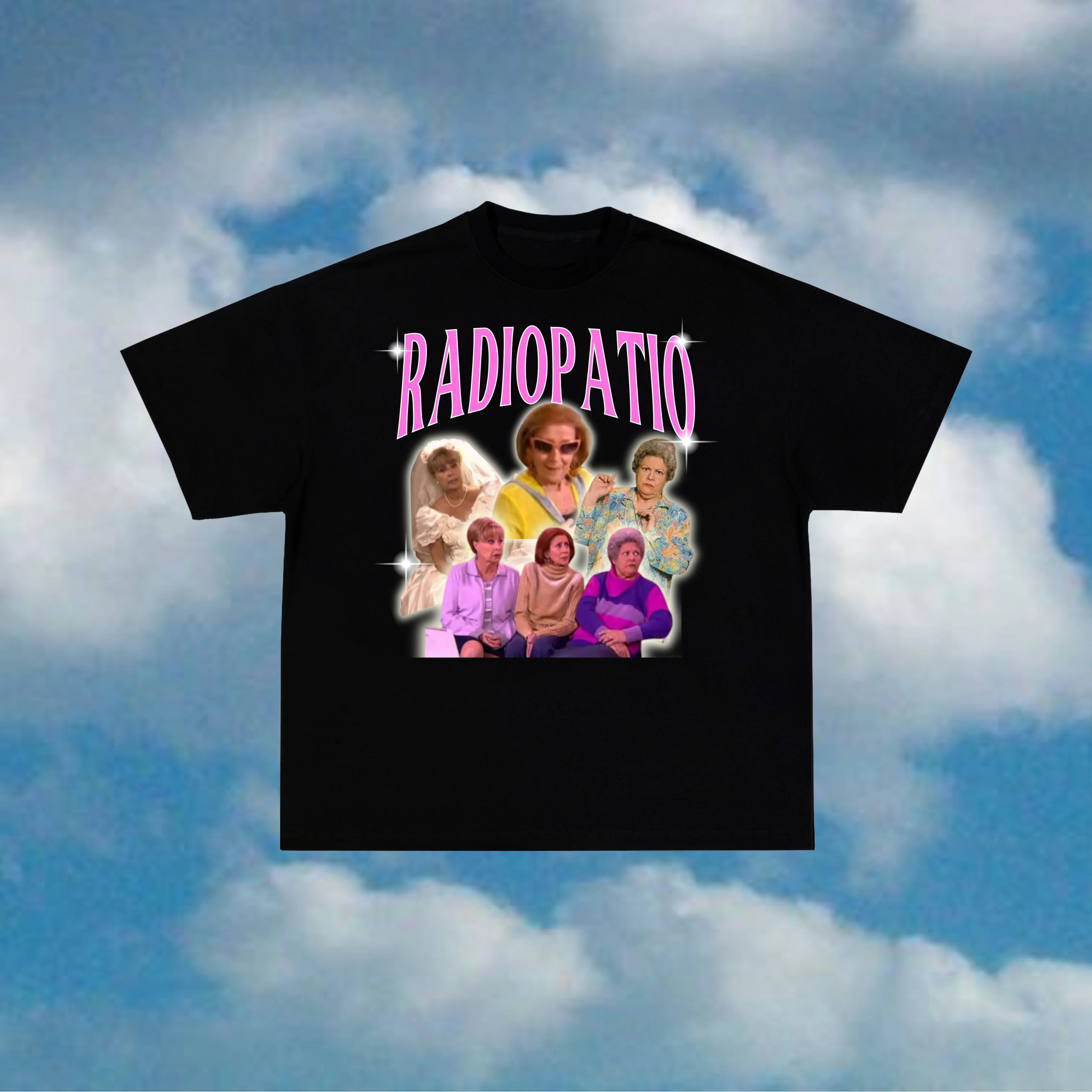 Kaos Pria Vintage RadioPatio C - Vintage Fashion Collage ulasan dan harga