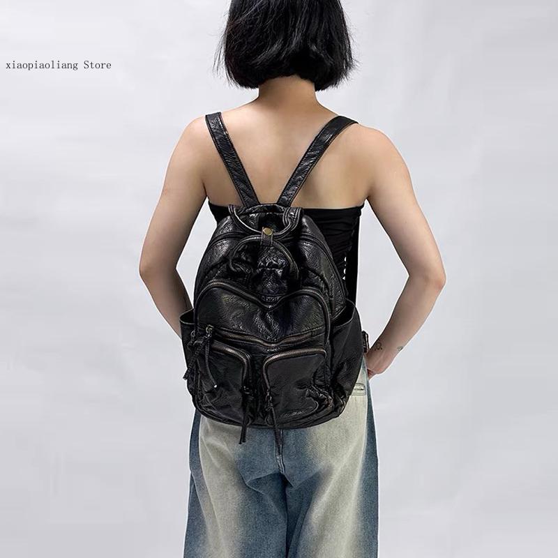 Tas Ransel Kulit PU Lembut Mew - Vintage Fashion Trends ulasan dan harga