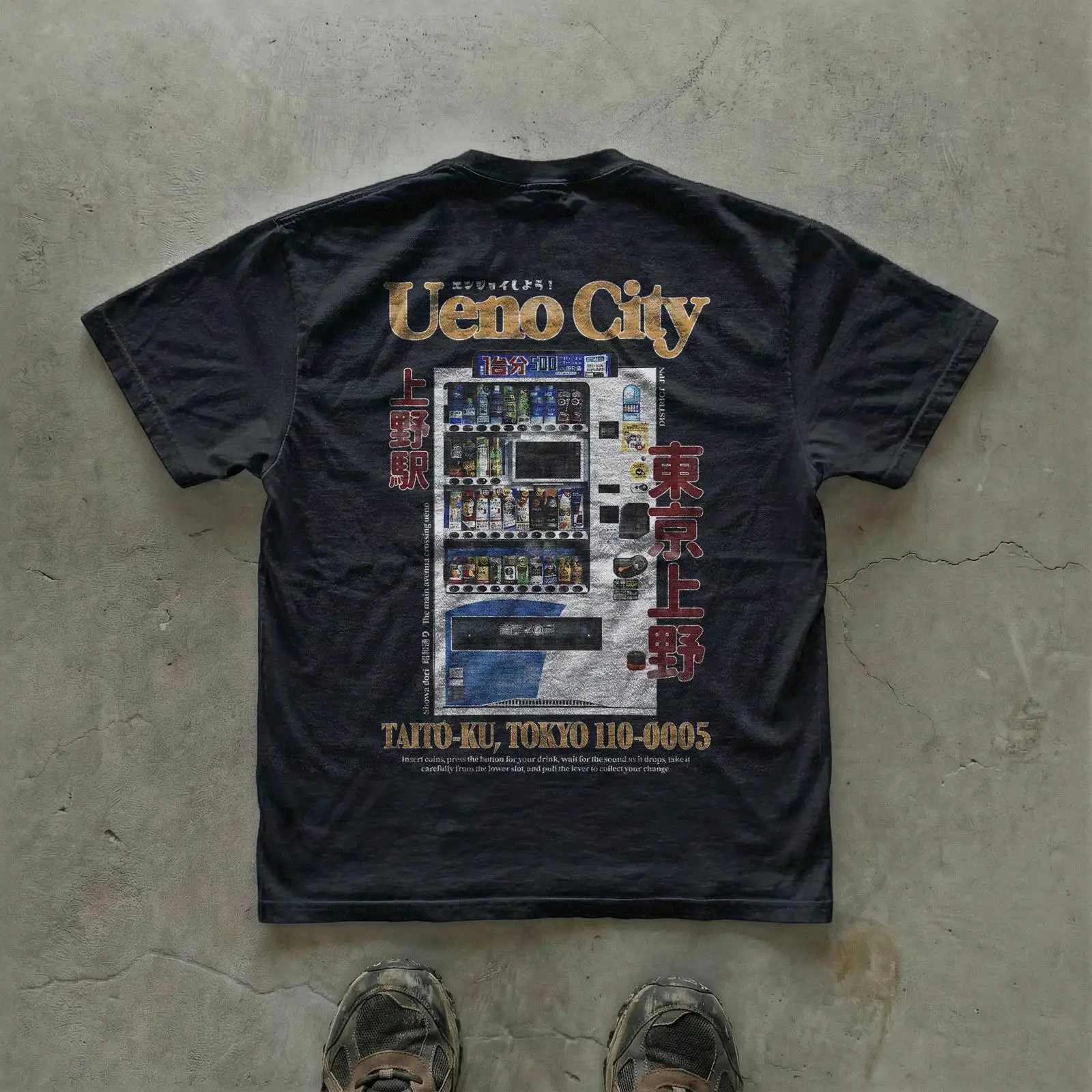 Kaos Regular Fit Kota Ueno Tok - Vintage Fashion In Tokyo ulasan dan harga