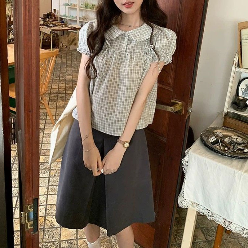Pakaian Wanita Kemeja Korea Ke - Vintage Fashion Doll ulasan dan harga