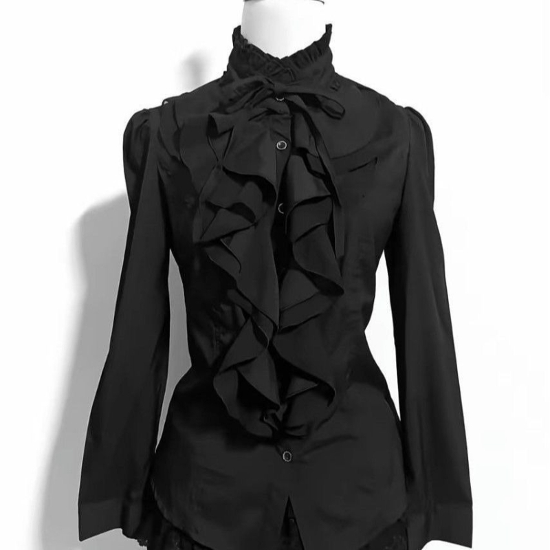 Blus Deeptown Black Gothic Lol - Vintage Fashion Japan ulasan dan harga