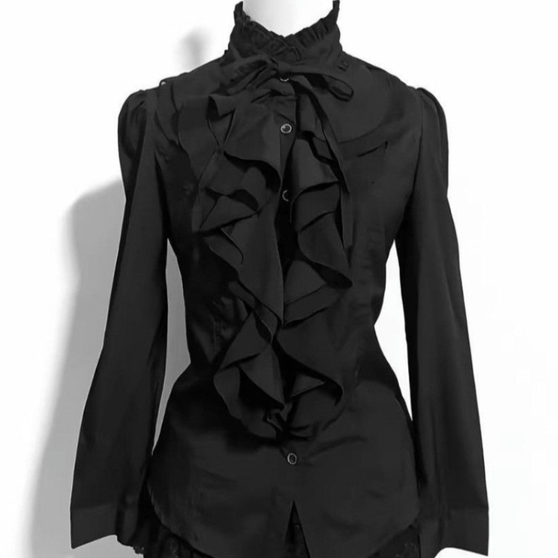 Blus Deeptown Black Gothic Lol - Vintage Fashion Japan ulasan dan harga