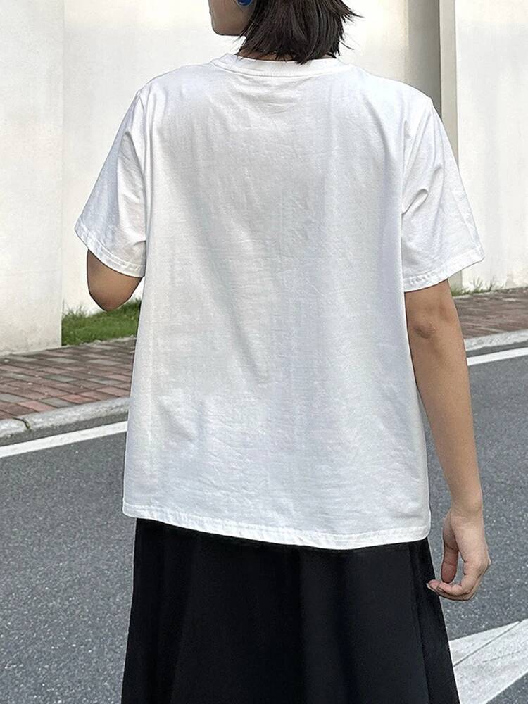 Dot T-shirt Ukuran Besar Pita  - Vintage Fashion Build ulasan dan harga