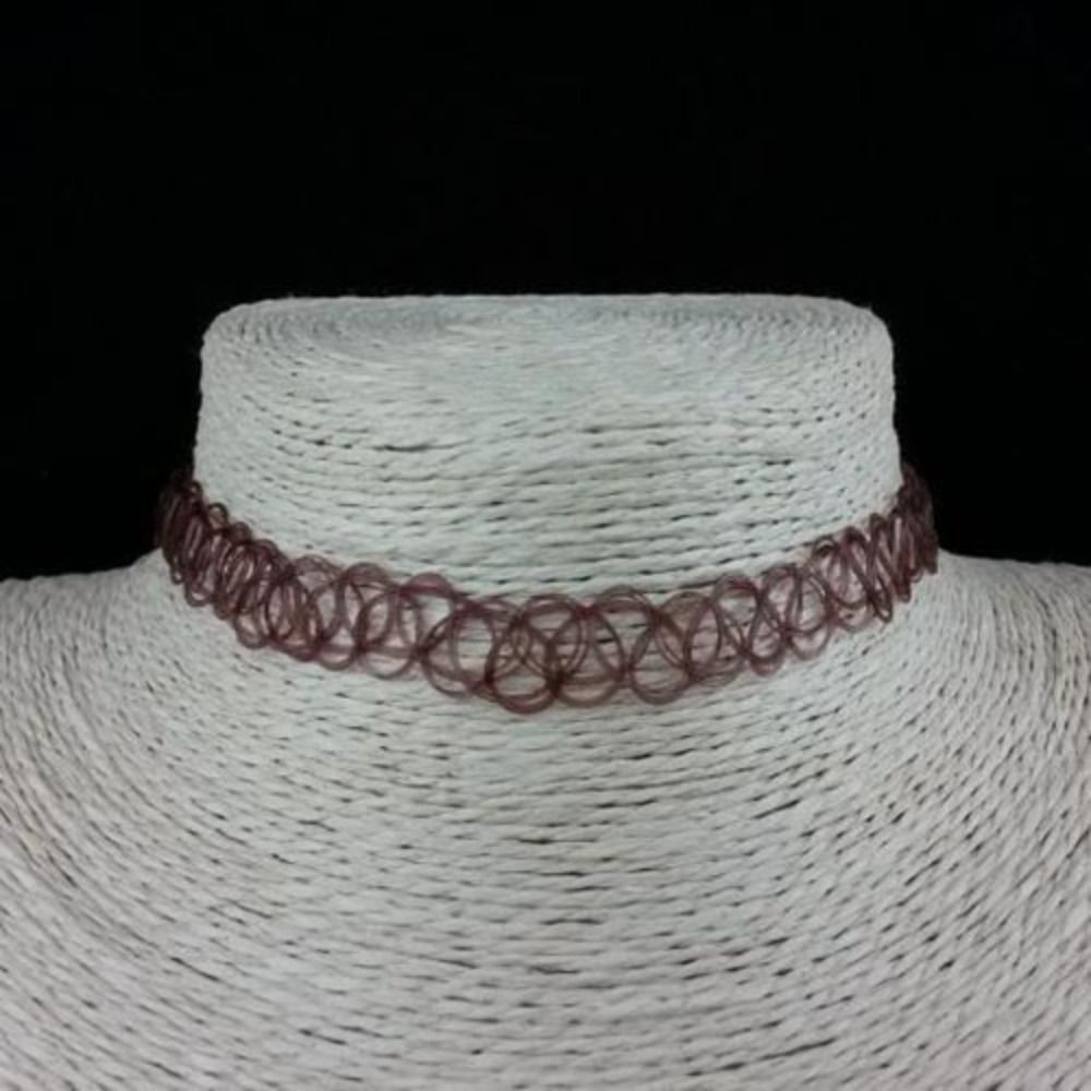 Kalung Choker Elastis Vintage  - Vintage Fashion Show ulasan dan harga
