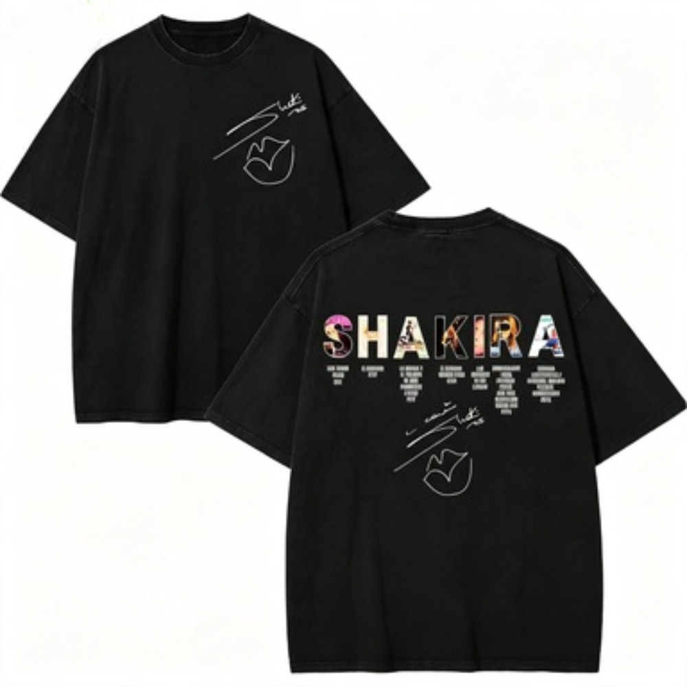 Kaos Vintage Washed Shakira La - Vintage Fashion World ulasan dan harga