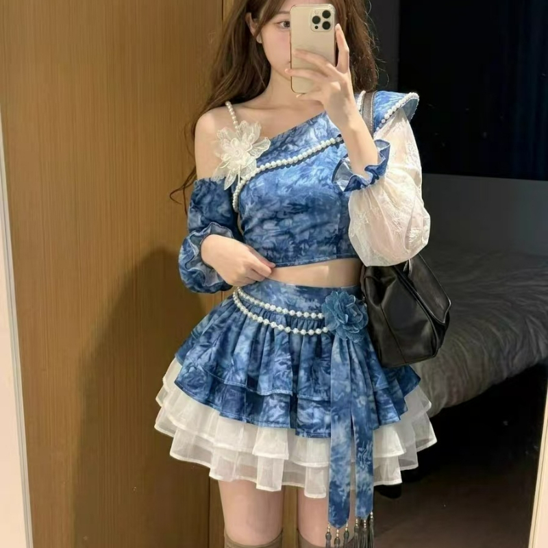 Set Rok Lolita Vintage Gaya Je - Vintage Fashion Japan ulasan dan harga