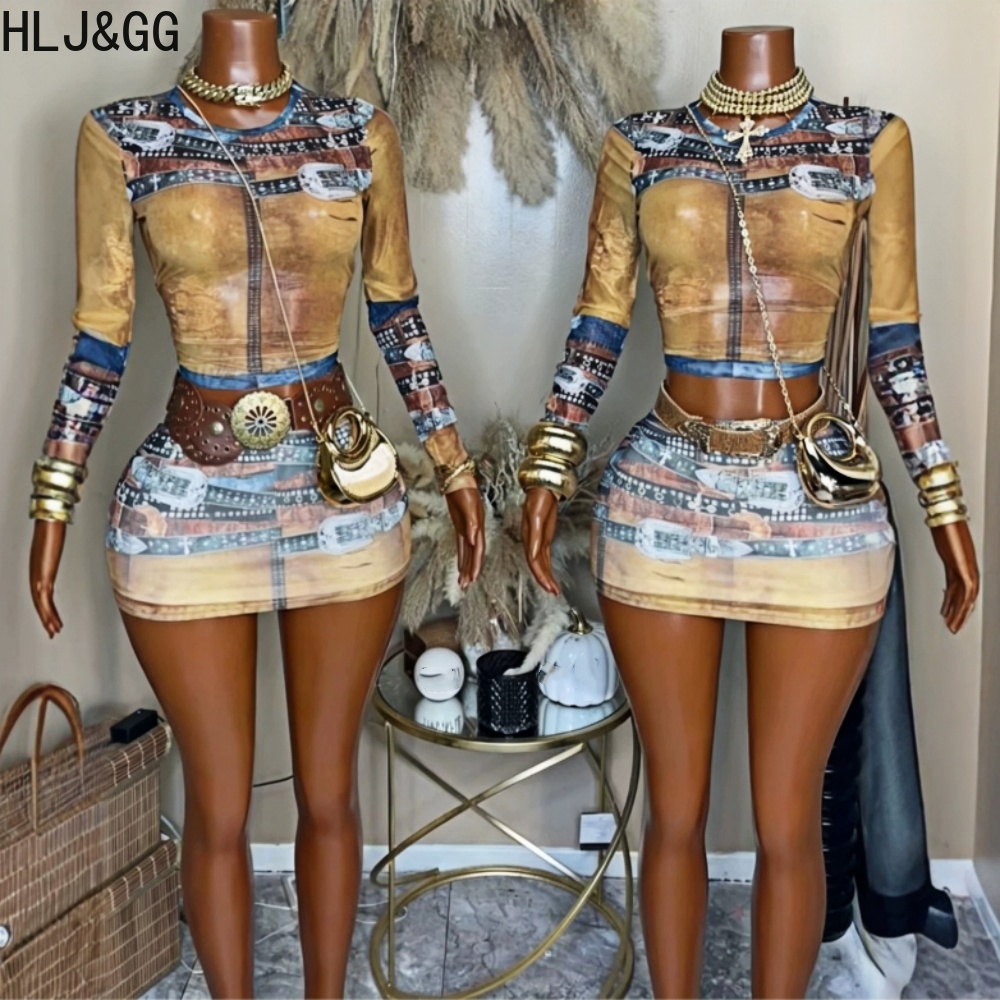 HLJ&GG Set Dua Potong Jaring C - Vintage Fashion Trends ulasan dan harga