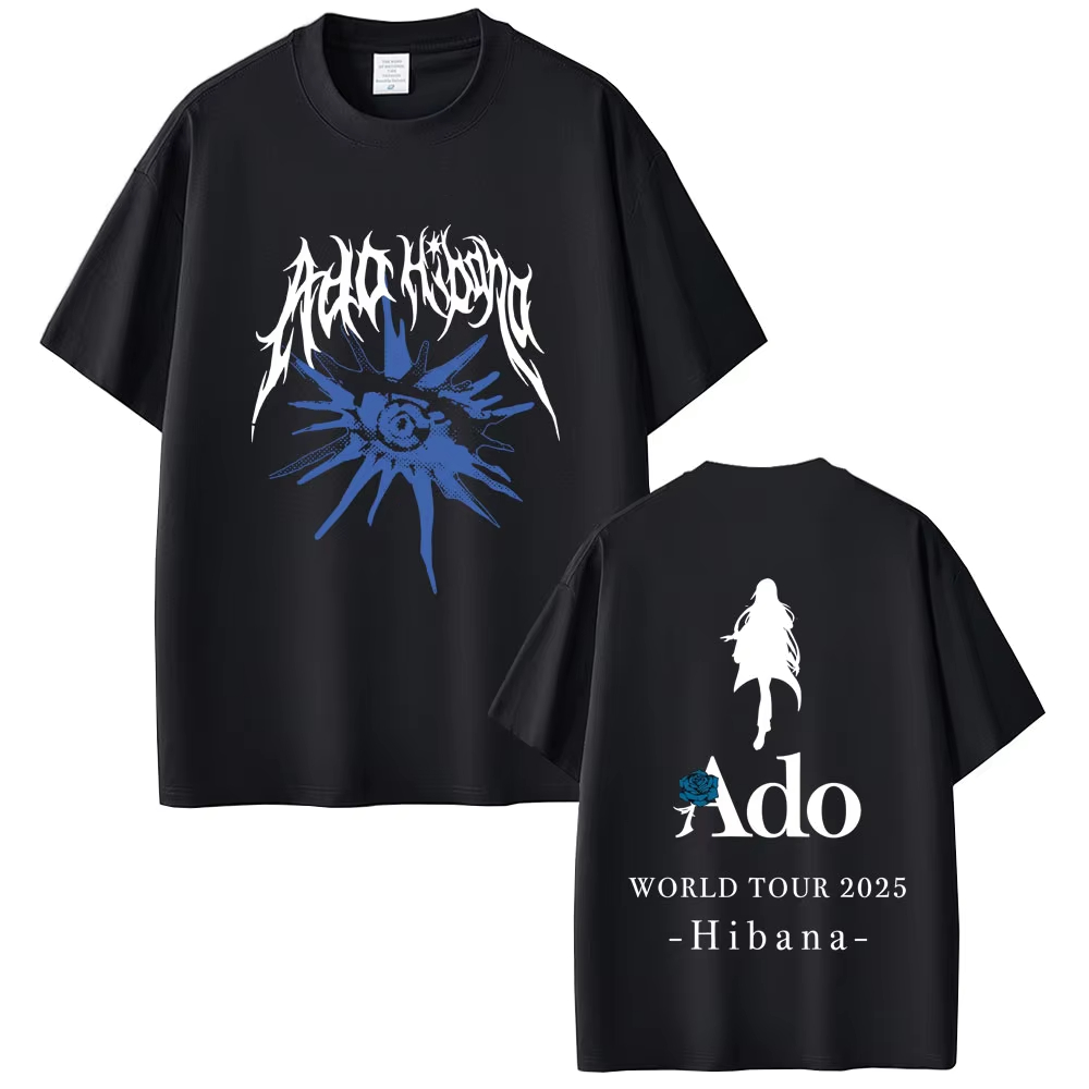 Ado World Tour 2025 Hibana T-s - Vintage Fashion World ulasan dan harga