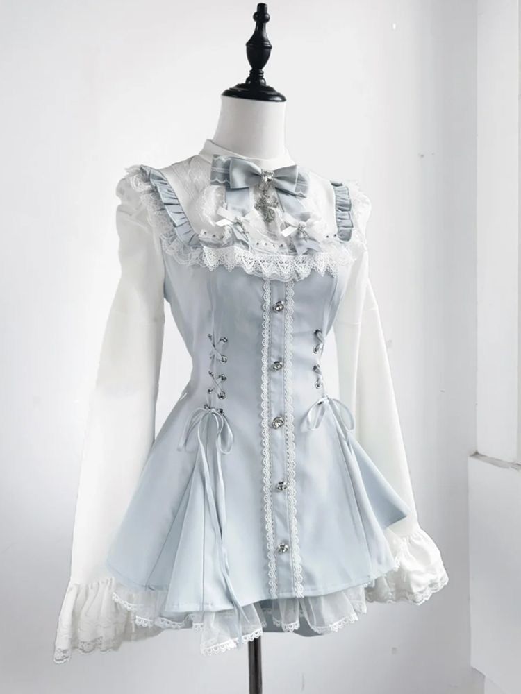 Set 2 Potong Renda Fashion Ele - French Vintage Fashion ulasan dan harga
