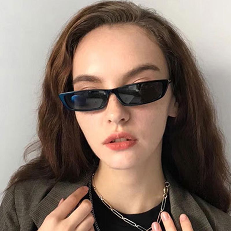 Kacamata Hitam Persegi Kecil F - Vintage Fashion Trends ulasan dan harga